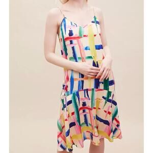 Essentiel Antwerp Varah Slip Dress midi with adjustable straps women’s size L